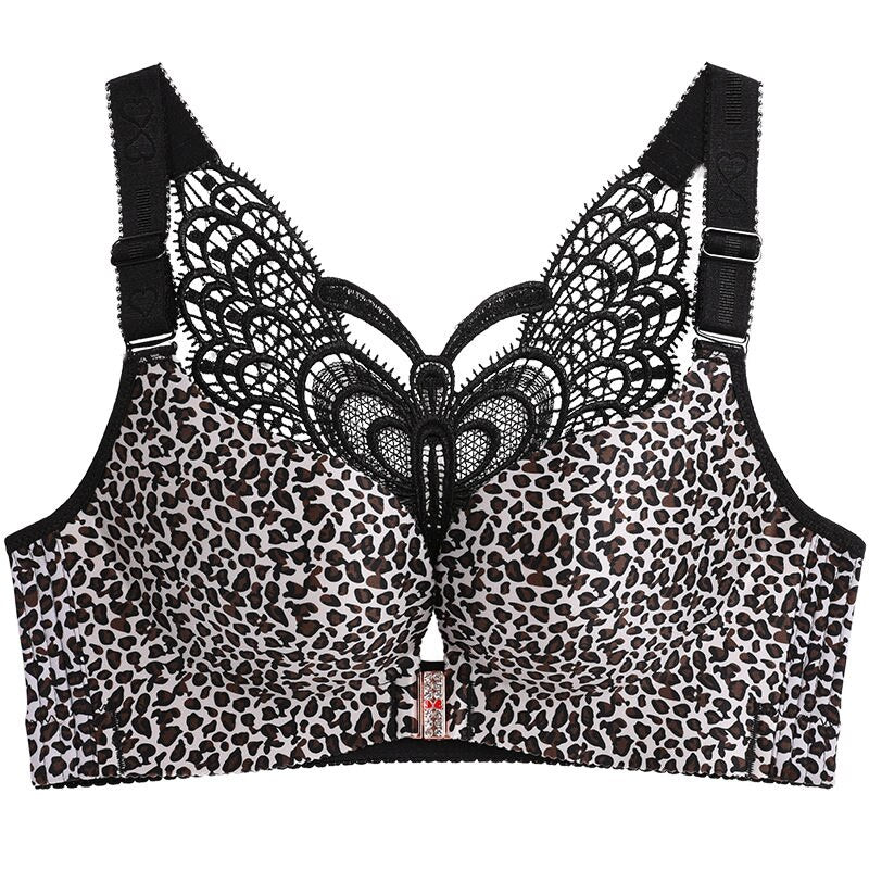 Push Up Lingerie Bralette Front Closure with Butterfly Lace Back