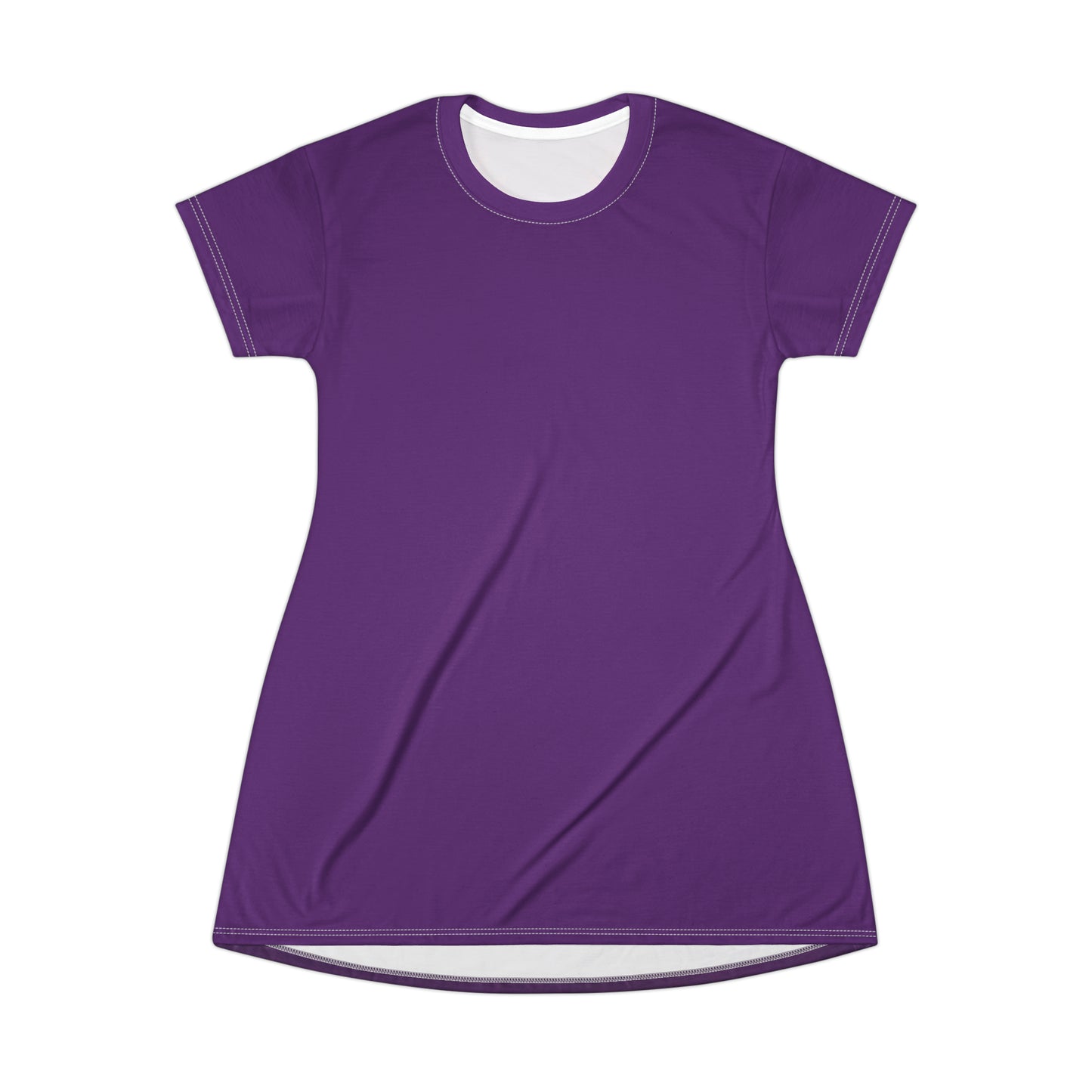 Fierce Flames Angel Wings T-Shirt Dress - Purple Passion