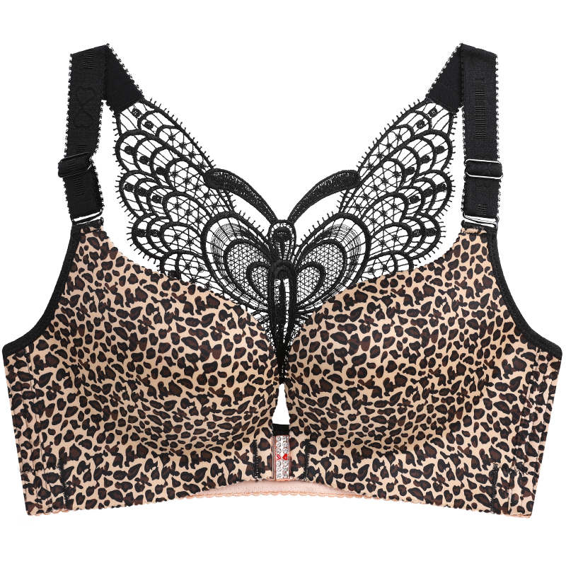 Push Up Lingerie Bralette Front Closure with Butterfly Lace Back