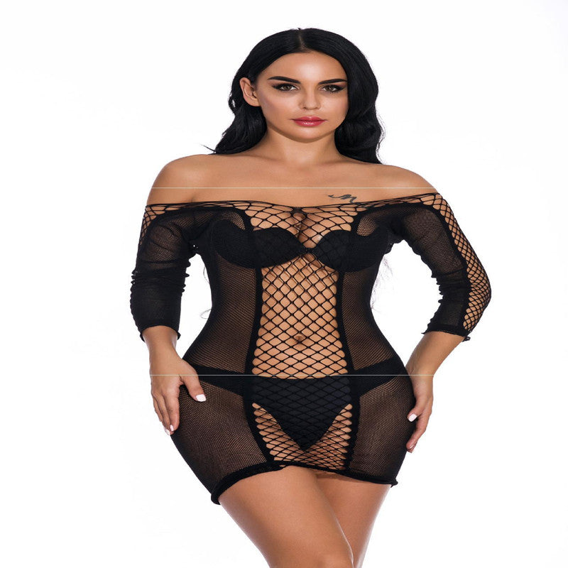 SeduxLuxe Sheer Seduction Mini Dress Chemise Lingerie