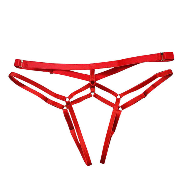 Strappy Harness Style Ouvert Thong