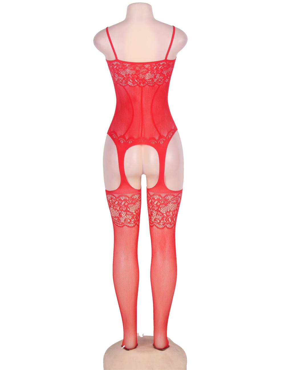 SeduxLuxe Foxy Suspender Style Crotchless Sheer Bodystocking: Unleash Your Seductive Side