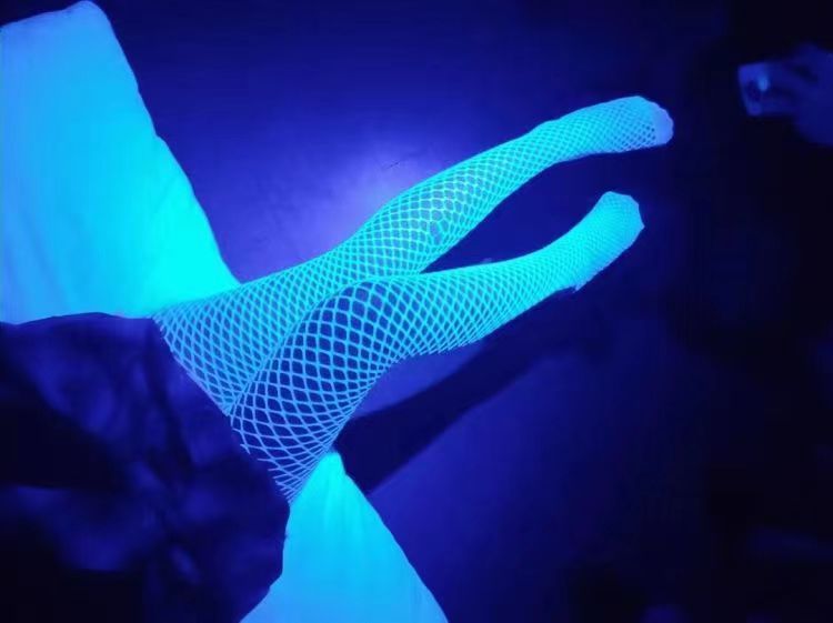 SeduxLuxe Luminous Fishnet Stockings - Glow in the Dark Pantyhose Leggings