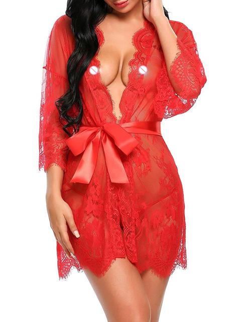 Seduxluxe Lace Lingerie Babydoll with G-string