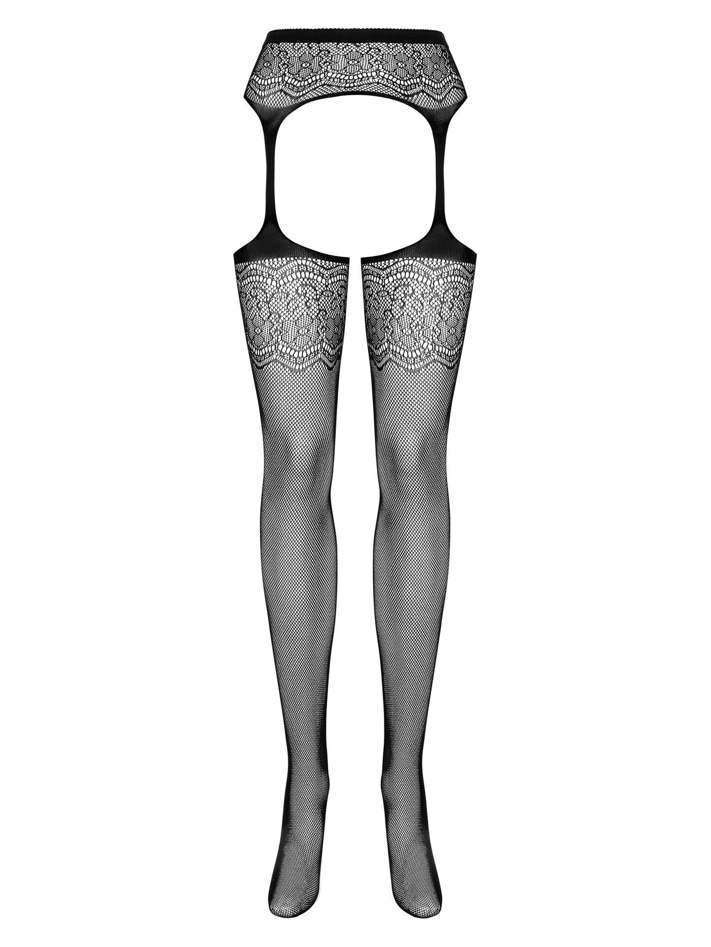 Obsessive Mesh Garter Belt Stockings S207