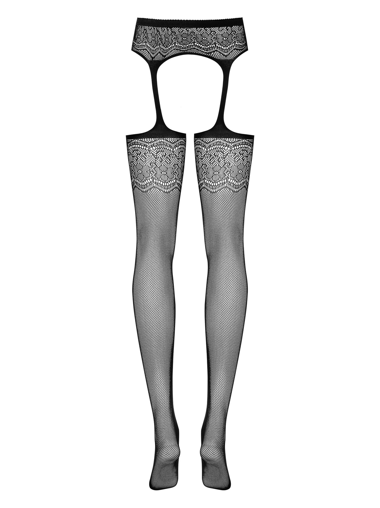 Obsessive Mesh Garter Belt Stockings S207