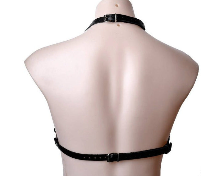 Rebellious Elegance Open Harness Strappy Top Bondage Bra