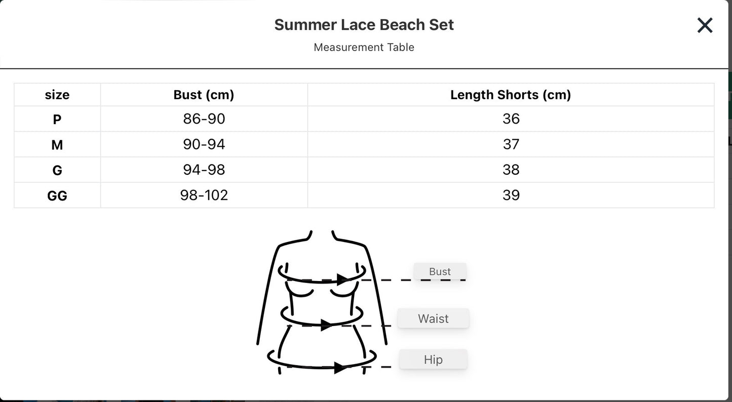 SeduxLuxe Lace Summer Beach Set